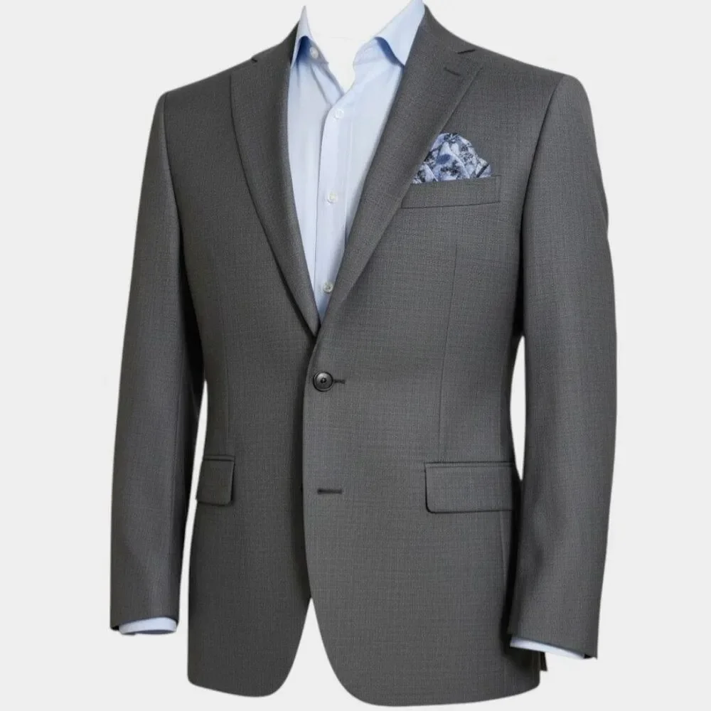 NEW JOSEPH ABBOUD Men's Blazer Sport Coat Two Button Suit Jacket 56R Gray Wool